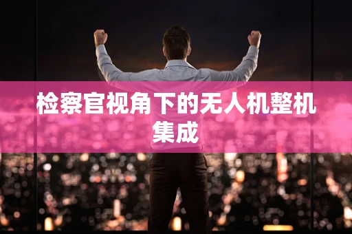 检察官视角下的无人机整机集成