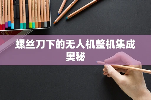 螺丝刀下的无人机整机集成奥秘