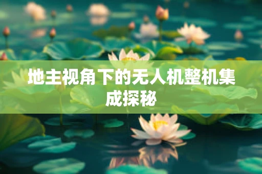 地主视角下的无人机整机集成探秘