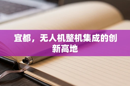 宜都，无人机整机集成的创新高地