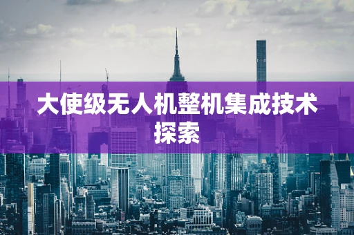 大使级无人机整机集成技术探索