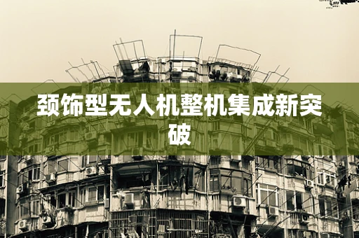 颈饰型无人机整机集成新突破