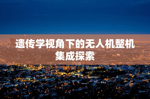 遗传学视角下的无人机整机集成探索