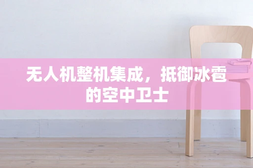 无人机整机集成，抵御冰雹的空中卫士