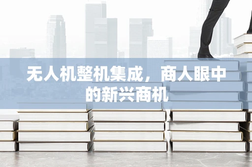 无人机整机集成，商人眼中的新兴商机