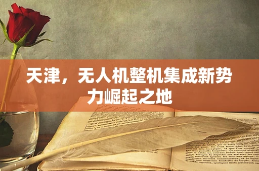 天津，无人机整机集成新势力崛起之地
