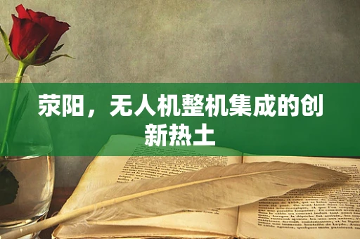 荥阳，无人机整机集成的创新热土