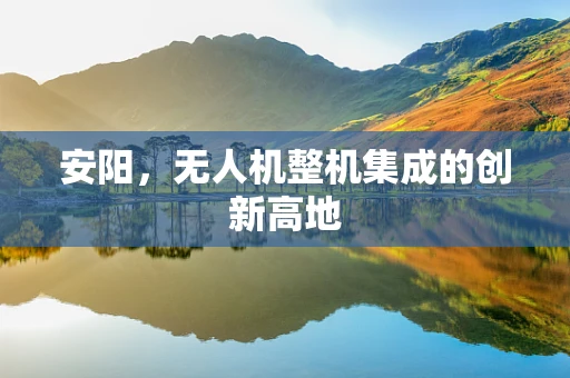 安阳，无人机整机集成的创新高地