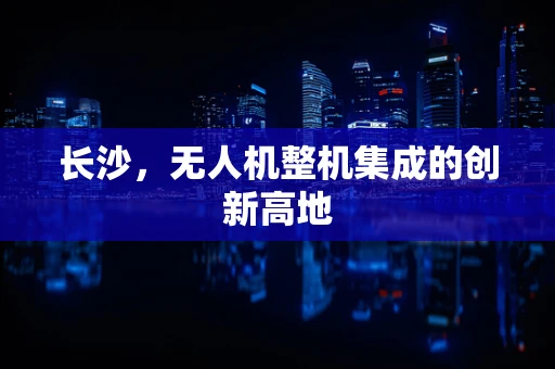 长沙，无人机整机集成的创新高地