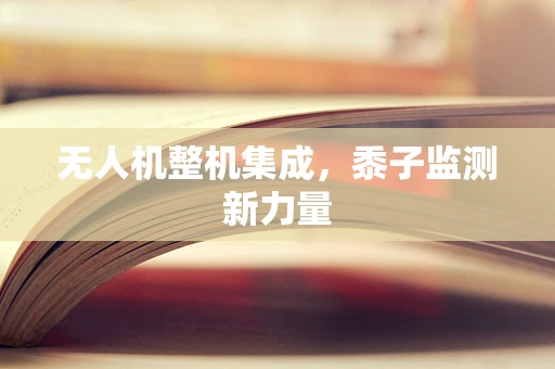 无人机整机集成，黍子监测新力量