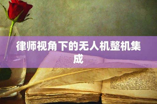 律师视角下的无人机整机集成