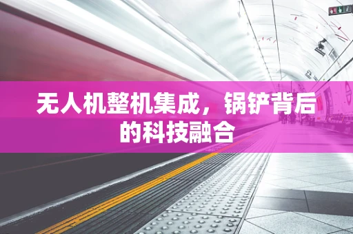 无人机整机集成，锅铲背后的科技融合
