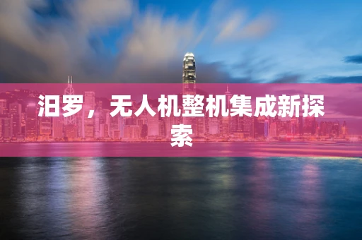 汨罗，无人机整机集成新探索