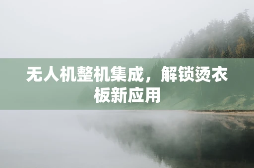 无人机整机集成，解锁烫衣板新应用
