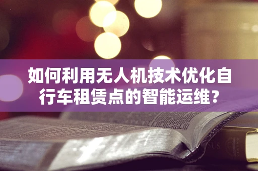 如何利用无人机技术优化自行车租赁点的智能运维？