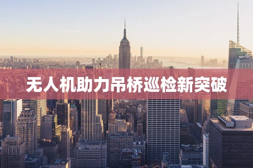 无人机助力吊桥巡检新突破