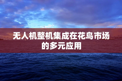 无人机整机集成在花鸟市场的多元应用