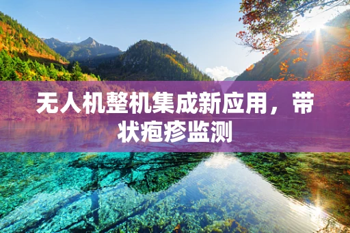 无人机整机集成新应用，带状疱疹监测