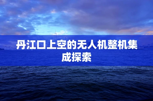 丹江口上空的无人机整机集成探索