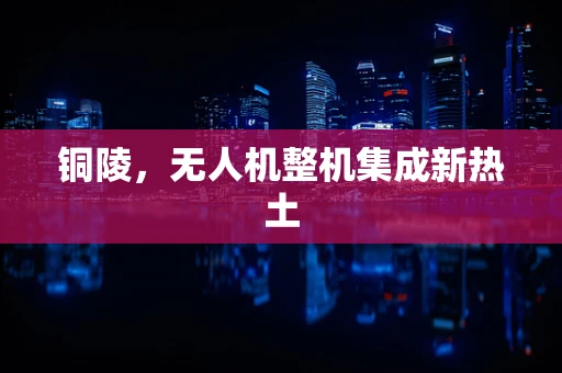 铜陵，无人机整机集成新热土