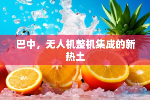 巴中，无人机整机集成的新热土