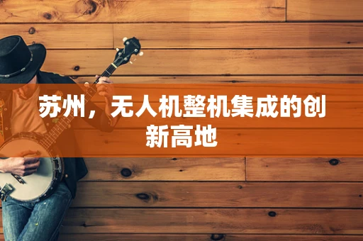 苏州，无人机整机集成的创新高地