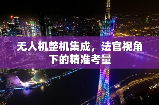 无人机整机集成，法官视角下的精准考量