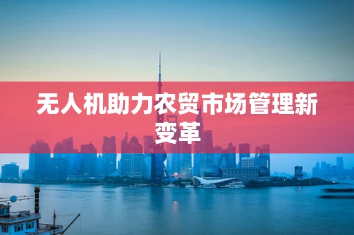 无人机助力农贸市场管理新变革