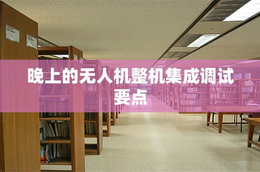 晚上的无人机整机集成调试要点