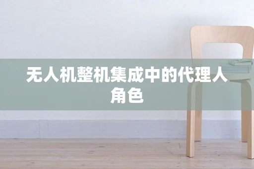 无人机整机集成中的代理人角色