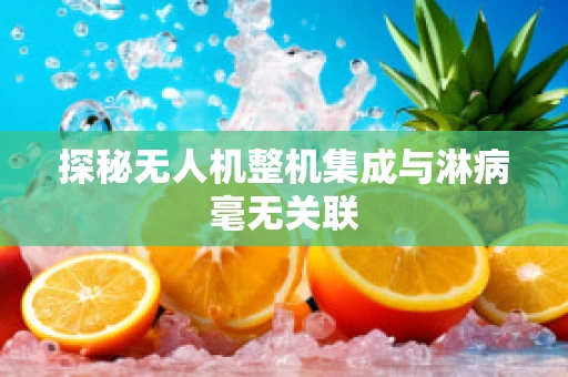 探秘无人机整机集成与淋病毫无关联