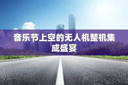 音乐节上空的无人机整机集成盛宴