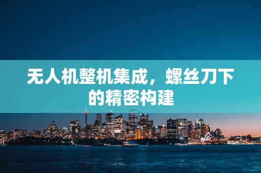 无人机整机集成，螺丝刀下的精密构建