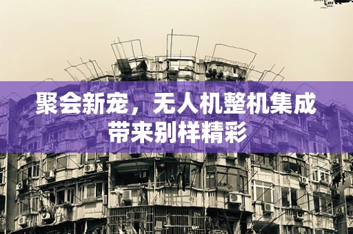 聚会新宠，无人机整机集成带来别样精彩