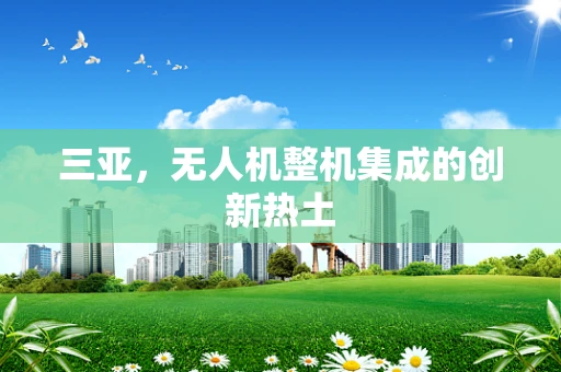 三亚，无人机整机集成的创新热土