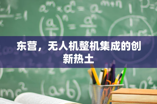 东营，无人机整机集成的创新热土