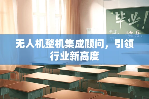 无人机整机集成顾问，引领行业新高度