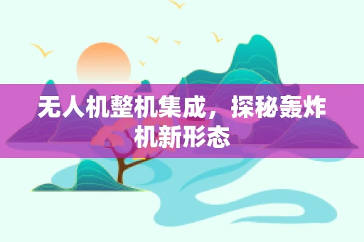 无人机整机集成，探秘轰炸机新形态