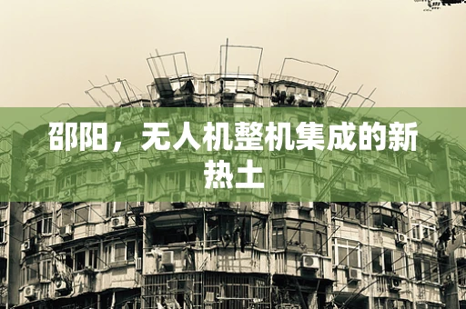 邵阳，无人机整机集成的新热土