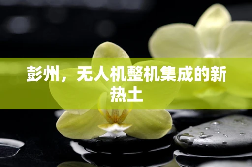 彭州，无人机整机集成的新热土