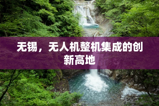 无锡，无人机整机集成的创新高地