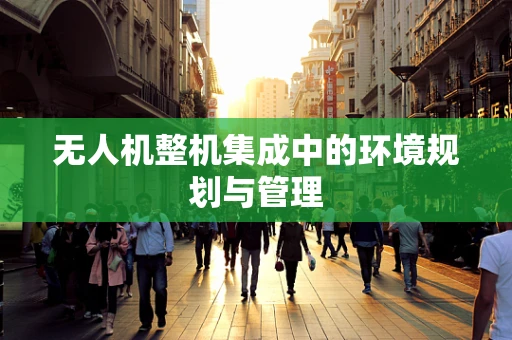 无人机整机集成中的环境规划与管理