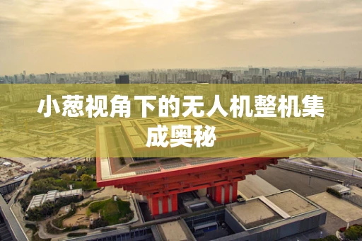 小葱视角下的无人机整机集成奥秘