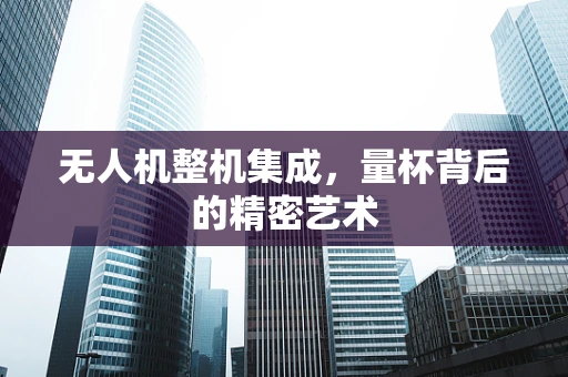 无人机整机集成，量杯背后的精密艺术